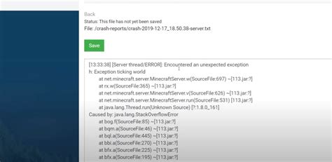 Exception in server tick loop minecraft NullPointerException: Exception in server tick loop at net